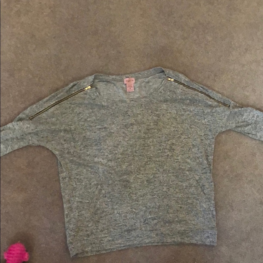 Sweater with Zipper Detail